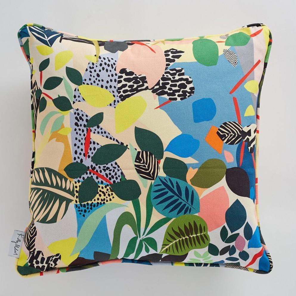 Hockney Square Cushion - 43x43cm-Cushions-Kitty McCall