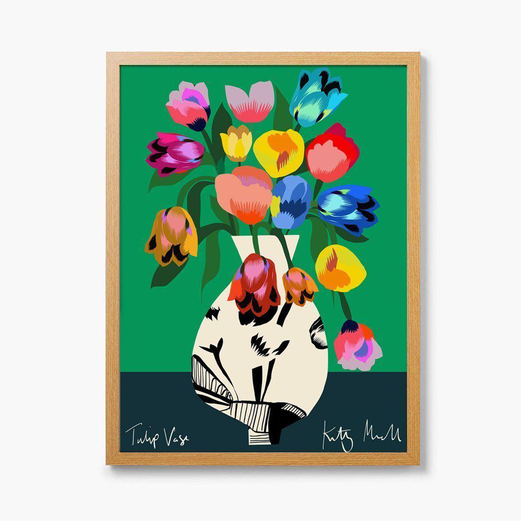 Tulip vase fine art print deal for modern and joyful home decor.