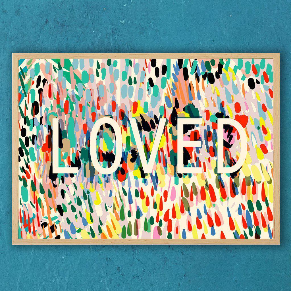 Loved Typography Print-Art Print-Kitty McCall